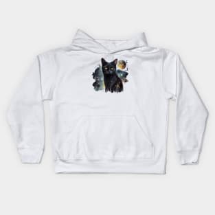 Watercolor cats Kids Hoodie